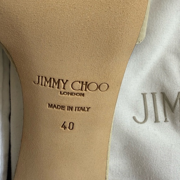 NEW Jimmy Choo Women's Skye 70 Block Heel Snake Embossed Sandals 
with dust bags - Picture 10 of 16